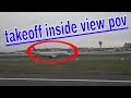 A Routine Plane Takeoff Quickly Turns into a Disaster and inside view pov