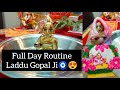 Laddu Gopal Ji's daily routine from morning till night 😍🧿 ll Full Day Routine Laddu Gopal Ji 🥰ll ...