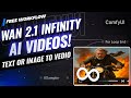 Wan 2.1 ComfyUI Text-to-Video \u0026 Image-to-Video Workflow [Generate for Unlimited Time]