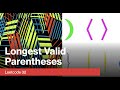 Longest Valid Parentheses | Leetcode 32 | LC Hard | Live coding session | April 3 | LEETCODE EXPLORE