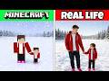 Minecraft Satisfying Mobs and Characters vs Real Life!