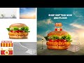 How to Design Burger Manipulation | Burger Restaurant Advertising Banner - Photoshop Tutorial
