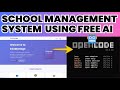 Build a Full School Management System Using FREE AI 🤯 (No Coding Skills!)