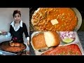 Bombay Tawa Pav bhaji Video Recipe - Street food by Bhavna