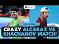 CRAZIEST Match Of The Season So Far?! | Alcaraz vs Khachanov Doha 2026 Match Highlights