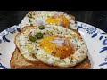 Poached egg recipe/ half fry egg recipe
