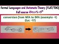 conversion from NFA to DFA example | FLAT | TOC
