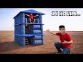 We Built a Drum House \u0026 Survived 24 Hours Inside