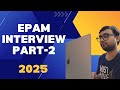 EPAM Round 2 Java Developer Interview Experience (6+ years experience) 2025 | Lead Java Developer
