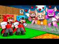 VAMPIRE Safe Base vs WOLF GIRLS in Minecraft!