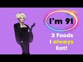 Carmen Dell'Orefice  I'm 91 but I look 59.  My SECRETS to longevity and anti-aging foods