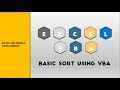 Sorting Data in Excel using VBA Code