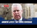 Police 'assessing' claim Andrew sent confidential reports to Epstein | Sky News coverage