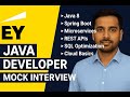 🔔 Ernst \u0026 Young (EY) Java Developer Interview | 2–7 Years Experience | Spring Boot | Microservices