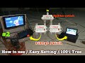 How to connect DiSEqC Switch with Power Divider / Splitter Switch together ! Easy Setting..