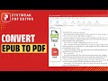 How to Convert EPUB File to PDF | Systweak PDF Editor Tutorial #19  #epubtopdf #pdfconverter
