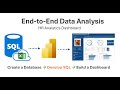 End-to-End SQL \u0026 Power BI 2024 | Create a Database | Novice Friendly | Project Analysis