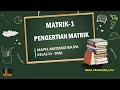 [ SMA XI MATEMATIKA] PENGERTIAN MATRIK, NOTASI,ORDO DAN MACAM2 MATRIK  | NANA PRANDANA, S.Pd