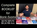 Best Books for Bank Exams 2024♦️SBI PO/ IBPS PO/ RBI Asst. \u0026 Clerk Exams
