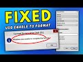 FIX Windows Was Unable to Complete the Format (USB \u0026 SD Card)