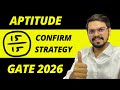 How to Score 15/15 Marks in Aptitude in GATE 2026 | All Branches