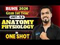 BUHS 2026 GNM 1st Year Anatomy \u0026 Physiology unit 5 \u0026 6 ONE SHOT 🎯| BUHS GNM 1st Year Exam 2026 | gnm