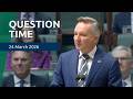 House Question Time - 24 March 2026