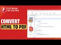 How to Convert HTML to PDF | Systweak PDF Editor Tutorial #18  #htmltopdf #pdfconverter