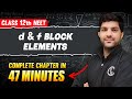 d \u0026 f BLOCK ELEMENTS in 47 Minutes | FULL CHAPTER For NEET | PhysicsWallah