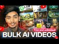 Bulk AI Video Creation FREE | Automated Text-to-Video Generator 2026 | Unlimited Videos Tutorial