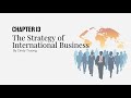 Chapter 13 The Strategy of International Business