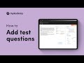 How to add Test Questions in Cloud-based LMS Platform | Quiz Creation in LMS | Mykademy