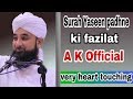 Surah Yaseen padhne ki fazilat raza saqib mustafai by A K Official