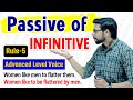 Passive Voice of Infinitive | Voice in English Grammar | Advanced Level Voice | Rule-5