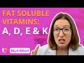 Fat Soluble Vitamins: Vitamins A, D, E, K - Nutrition Essentials for Nursing | @LevelUpRN