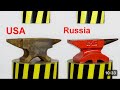Hydraulic press VS Anvils of different countries 