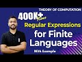 Lec-28: Regular Expressions for Finite Languages Example 1 | TOC