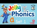 (a) JOLLY PHONICS Set 1 LEARN PHONICS by The Shed School