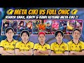META CIKI VS FULL ONIC ESPORTS !! Reaksi Onic Sanz, Kiboy \u0026 Kairi Ketemu Meta Ciki - Mobile Legends