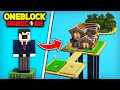 I Built the PERFECT Base in One Block Hardcore Minecraft (#1)