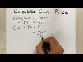 How to Calculate the Cost Price Easy Trick