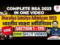 Complete Bharatiya Sakshya Adhiniyam 2023 | BSA complete lecture for Judiciary Exams | Vishal Sir