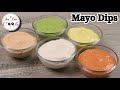 5 Quick Mayo Dips ❗️ Flavored Mayonnaise by (YES I CAN COOK)