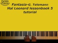 Fantasia Telemann Hal Leonard lesson book 5 tutorial