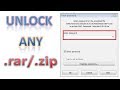 how to find rar file password 2017 - 2018Tips