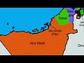 Map of   United  Arab Emirates