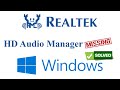 Realtek HD Audio Manager Missing in Windows 10 (Solved)