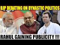 Rahul's comment on dynastic politics; BJP debate on issue backfiring| Oneindia News