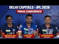 Delhi Capitals press conference ahead of IPL 2026 | Axar Patel, Hemang Badani, Venugopal Rao