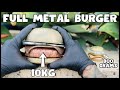 10KG Full Metal Burger - Scrap Metal Melting - ASMR - Trash To Treasure - BigStackD